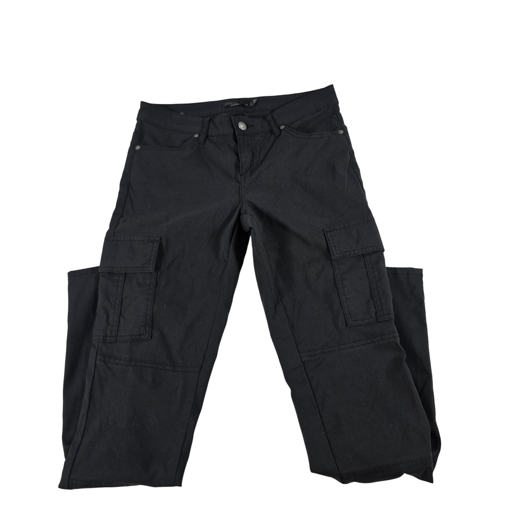 Prana Womens Black Cargo Pants Nylon Stretch Utility Hiking Trousers Size 6